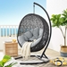 Encase Swing Outdoor Patio Lounge Chair - Gray - MOD7276