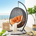 Encase Swing Outdoor Patio Lounge Chair - Orange - MOD7279