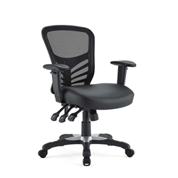 Articulate Vinyl Office Chair - Black 