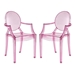 Casper Dining Armchairs Set of 2 - Pink - MOD7329
