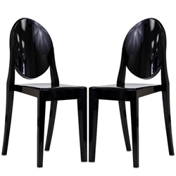 Casper Dining Chairs Set of 2 - Black 