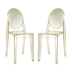 Casper Dining Chairs Set of 2 - Yellow 