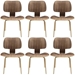Fathom Dining Chairs Set of 6 - Walnut - MOD7343