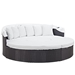 Quest Canopy Outdoor Patio Daybed - Espresso White - MOD7375