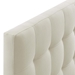 Lily Queen Upholstered Fabric Headboard - Ivory - MOD7386