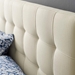 Lily Queen Upholstered Fabric Headboard - Ivory - MOD7386