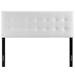 Lily Queen Upholstered Vinyl Headboard - White - MOD7393
