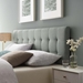 Lily King Upholstered Fabric Headboard - Gray - MOD7398