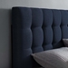 Lily King Upholstered Fabric Headboard - Navy - MOD7400
