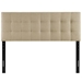 Lily Full Upholstered Fabric Headboard - Beige - MOD7405