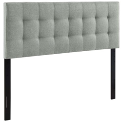 Lily Full Upholstered Fabric Headboard - Gray 
