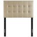 Lily Twin Upholstered Fabric Headboard - Beige - MOD7412