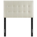 Lily Twin Upholstered Fabric Headboard - Ivory - MOD7414