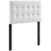 Lily Twin Upholstered Vinyl Headboard - White - MOD7418