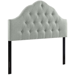 Sovereign Queen Upholstered Fabric Headboard - Gray 