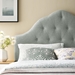 Sovereign Queen Upholstered Fabric Headboard - Gray - MOD7421