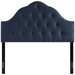 Sovereign Queen Upholstered Fabric Headboard - Navy - MOD7423
