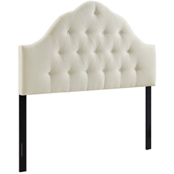 Sovereign King Upholstered Fabric Headboard - Ivory 
