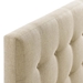 Emily Full Upholstered Fabric Headboard - Beige - MOD7443