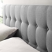 Emily King Upholstered Fabric Headboard - Gray - MOD7450