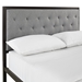 Mia Full Fabric Bed - Brown Gray - MOD7463