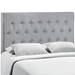 Clique Queen Upholstered Fabric Headboard - Sky Gray - MOD7497