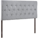 Clique Full Upholstered Fabric Headboard - Sky Gray - MOD7501