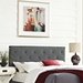 Terisa Queen Upholstered Fabric Headboard - Gray - MOD7599