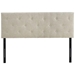 Terisa King Upholstered Fabric Headboard - Beige - MOD7601