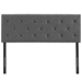 Terisa King Upholstered Fabric Headboard - Gray - MOD7602