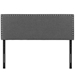 Phoebe Full Upholstered Fabric Headboard - Gray - MOD7624