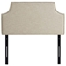 Laura Twin Upholstered Fabric Headboard - Beige - MOD7637