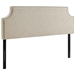 Laura Full Upholstered Fabric Headboard - Beige - MOD7642