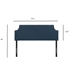 Laura King Upholstered Fabric Headboard - Azure - MOD7651