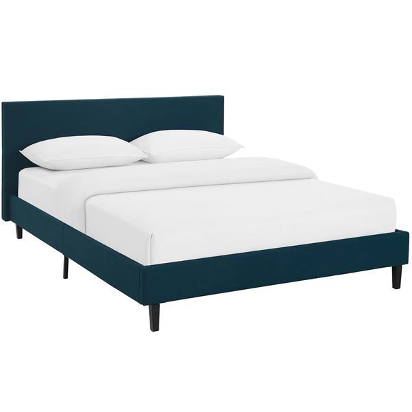 Anya Full Fabric Bed - Azure 