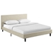 Anya Full Fabric Bed - Beige - MOD7671
