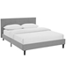 Linnea Queen Fabric Bed - Light Gray - MOD7702