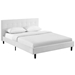 Linnea Queen Fabric Bed - White - MOD7704