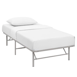 Horizon Twin Stainless Steel Bed Frame - Gray 