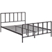 Dower Queen Stainless Steel Bed - Brown - MOD7718