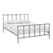 Dower Queen Stainless Steel Bed - Gray - MOD7719