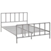 Dower Queen Stainless Steel Bed - Gray - MOD7719