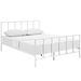 Dower Queen Stainless Steel Bed - White - MOD7720