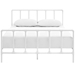 Dower Queen Stainless Steel Bed - White - MOD7720