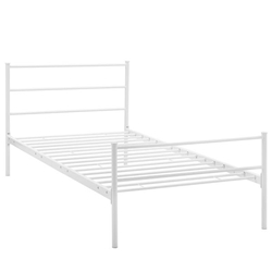 Alina Twin Platform Bed Frame - White 