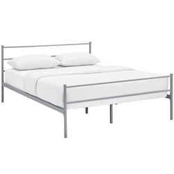 Alina Full Platform Bed Frame - Gray 