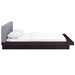 Freja Queen Fabric Platform Bed - Cappuccino Gray - MOD7807
