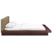 Freja Queen Fabric Platform Bed - Walnut Latte - MOD7812