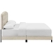 Amelia Full Upholstered Fabric Bed - Beige - MOD7888