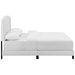 Amelia Full Upholstered Fabric Bed - White - MOD7890